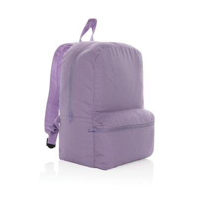 This 285 gsm recycled canvas backpack is a classic for everyday use. This bag features a spacious front and back pocket to hold your other daily essentials. With AWARE™ tracer that validates the genuine use of recycled materials. Each backpack saves on av