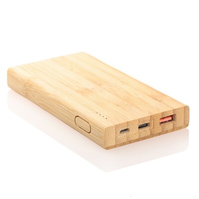 B'RIGHT Power Bank en bambou 8000 mAh | Caroline