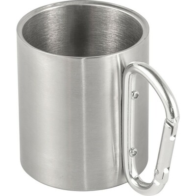 Mug en métal 185 ml avec mousqueton
