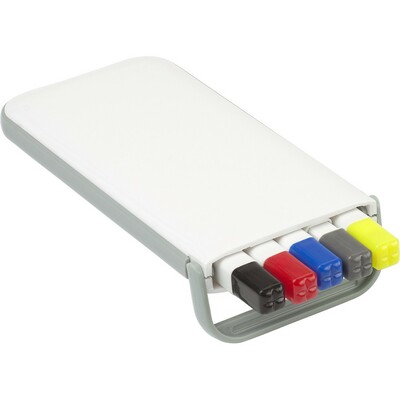 Schreibset, Bleistift, Textmarker und Kugelschreiber