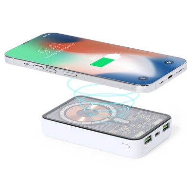 Power Bank magnétique sans fil 5000 mAh, chargeur sans fil 15W