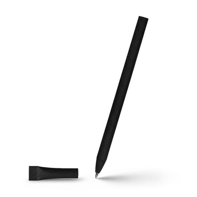 Rolled paper ball pen with cap | Brittany