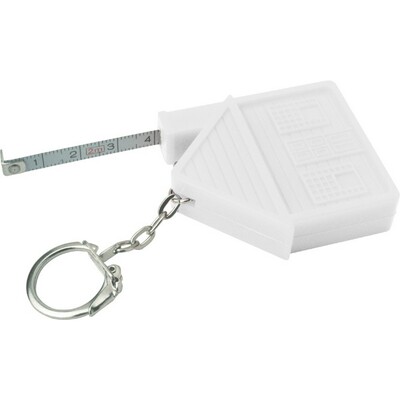 Keyring "house", measuring tape 2m