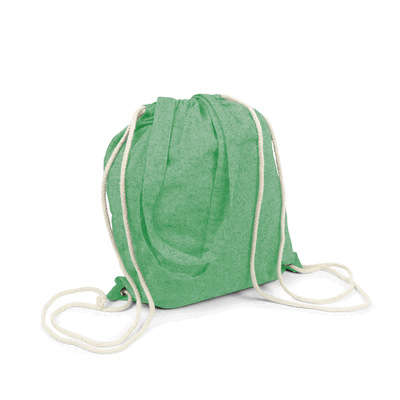 Sac en coton recyclé 2 en 1, sac à cordon et sac shopping | Jamarion