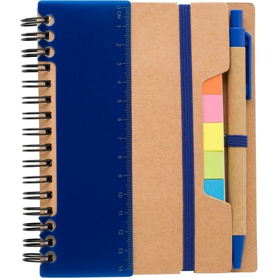 Marque-pages, carnet, notes autocollantes, stylo bille