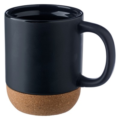 Ceramic mug 300 ml with cork detail
