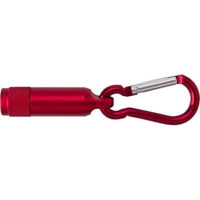 Mini torche 1 LED avec mousqueton