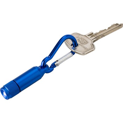 Keyring with carabiner, LED light