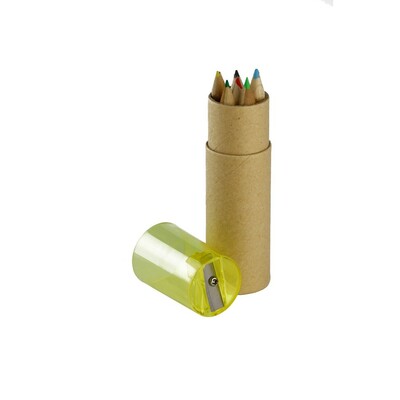 Set de crayons de couleur, aiguiseur | Foster