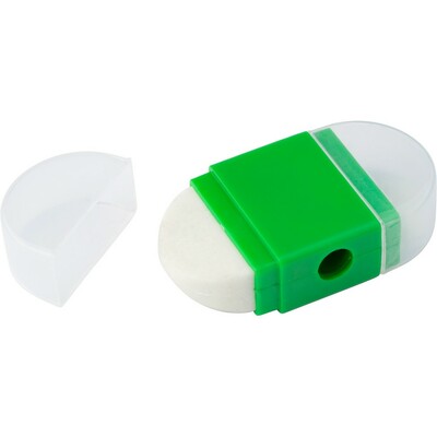 Eraser and pencil sharpener