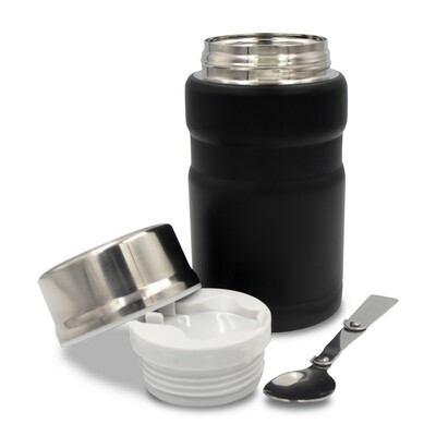 Boîte alimentaire isotherme Air Gifts 650 ml avec cuillère pliable | Jonathan