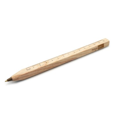 Kugelschreiber aus Holz mit quadratischem Schaftquerschnitt | Arisoa