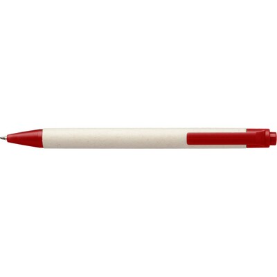 Ball pen made from milk cartoon