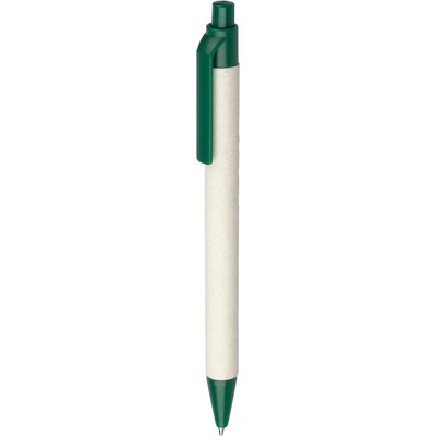 Ball pen made from milk cartoon
