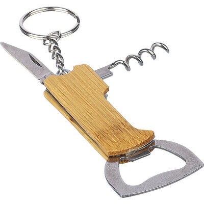 Bamboo keyring 3 in 1,