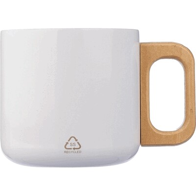 Recycled stainless steel mug 400 ml