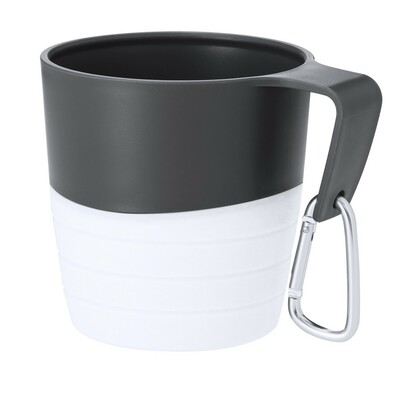 Mug de voyage pliable 340 ml avec mousqueton
