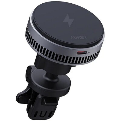 Mobile phone holder for car, wireless charger 15W Aukey