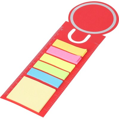 Notizhalter, Haftnotizen, Lesezeichen, Notizbuch, Lineal