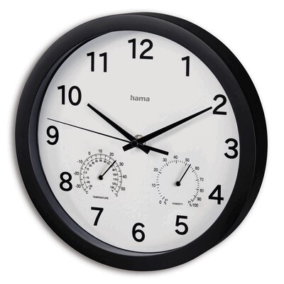 Wall clock, thermometer, hygrometer Hama