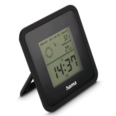Thermometer, Hygrometer, Tischuhr Hama Borneo